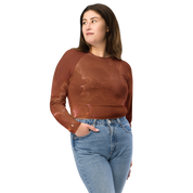 Awaken - Terracotta Long Sleeve Crop Top