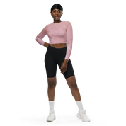 Awaken - Rose Long Sleeve Crop Top