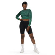 Awaken - Green Long Sleeve Crop Top