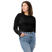 Awaken - Black Long Sleeve Crop Top