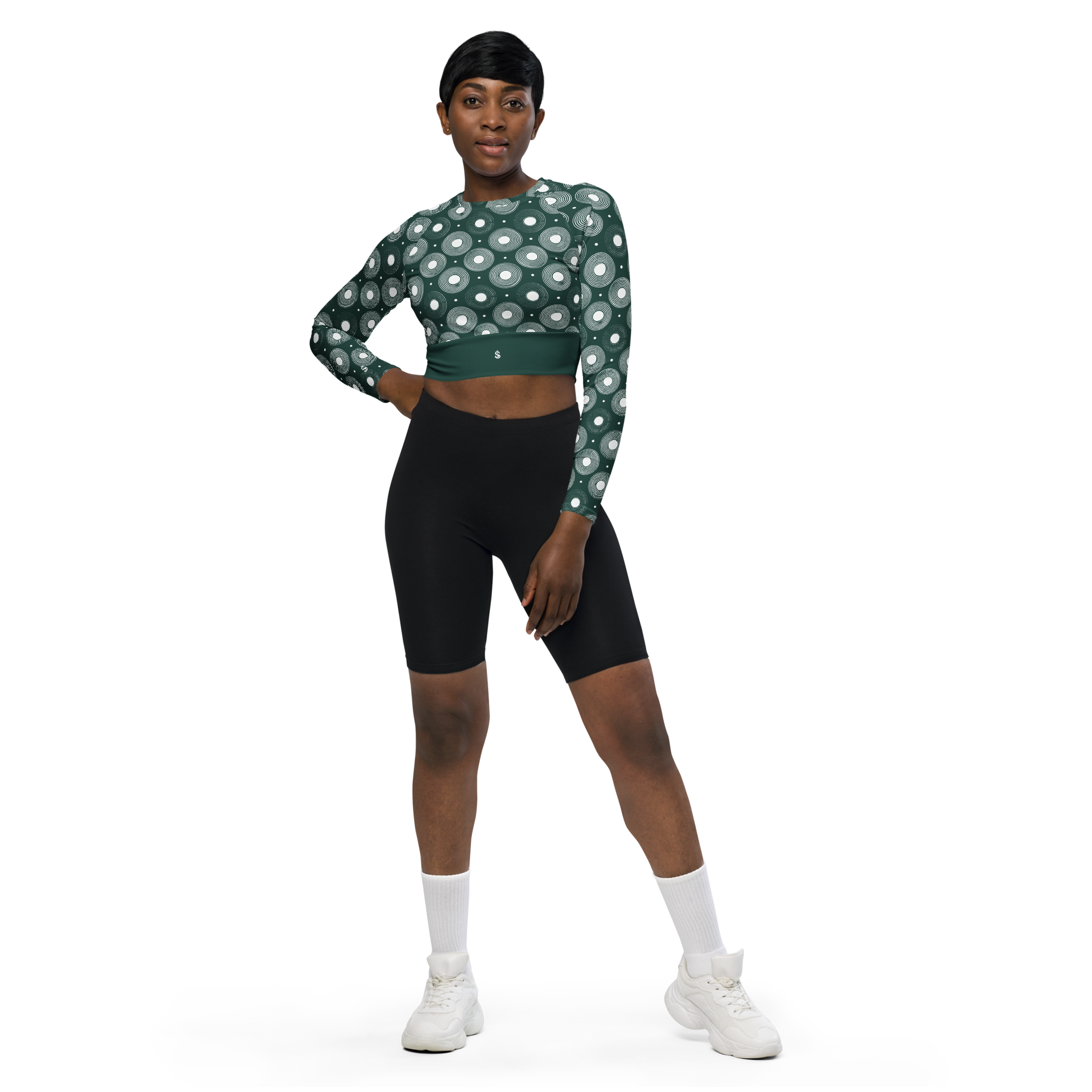 Circle - Green Long Sleeve Top