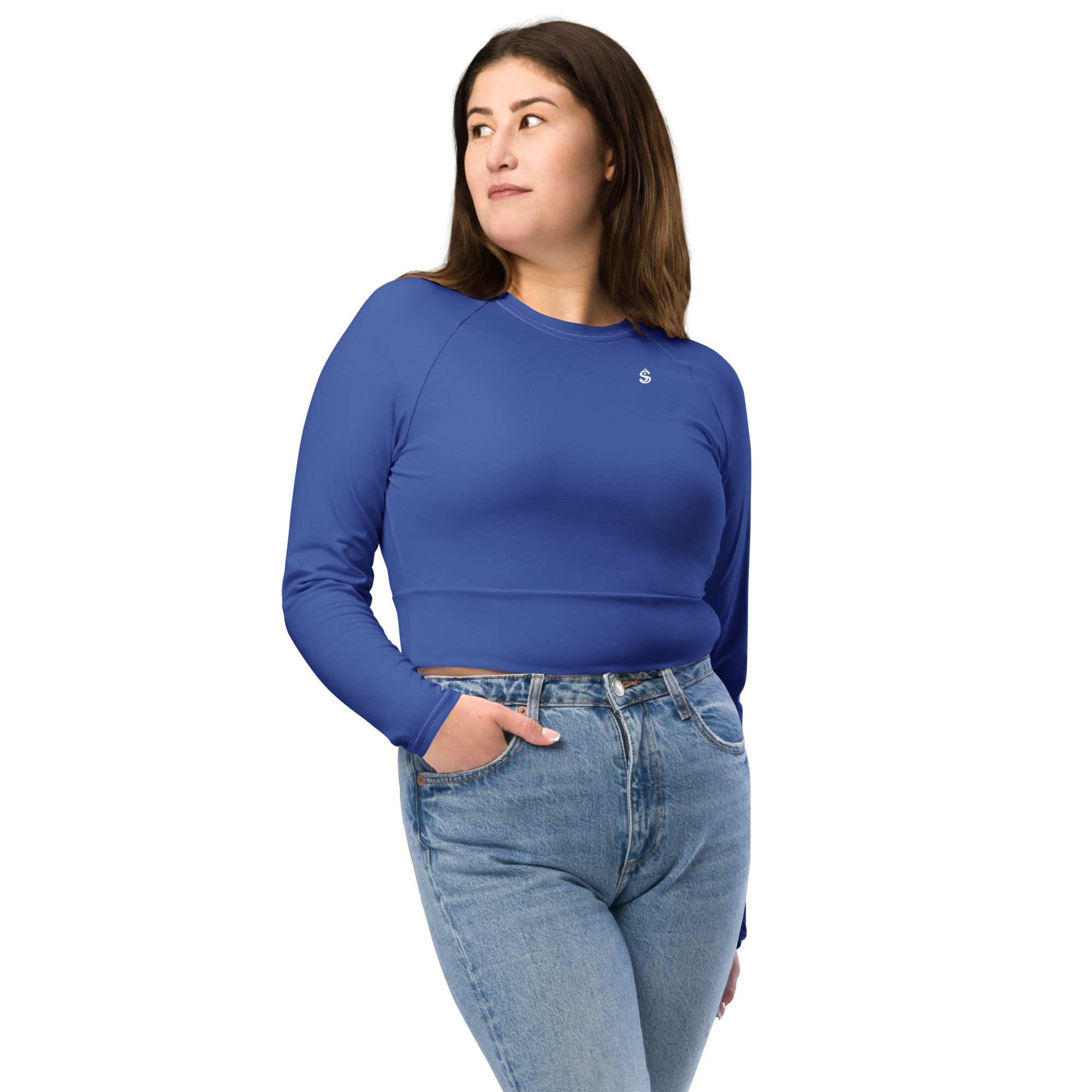 Basics - Marine Blue Long Sleeve Top