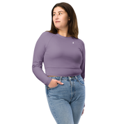 Basics - Lavender Long Sleeve Crop Top