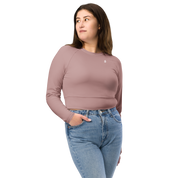 Basics - Rose Long Sleeve Crop Top