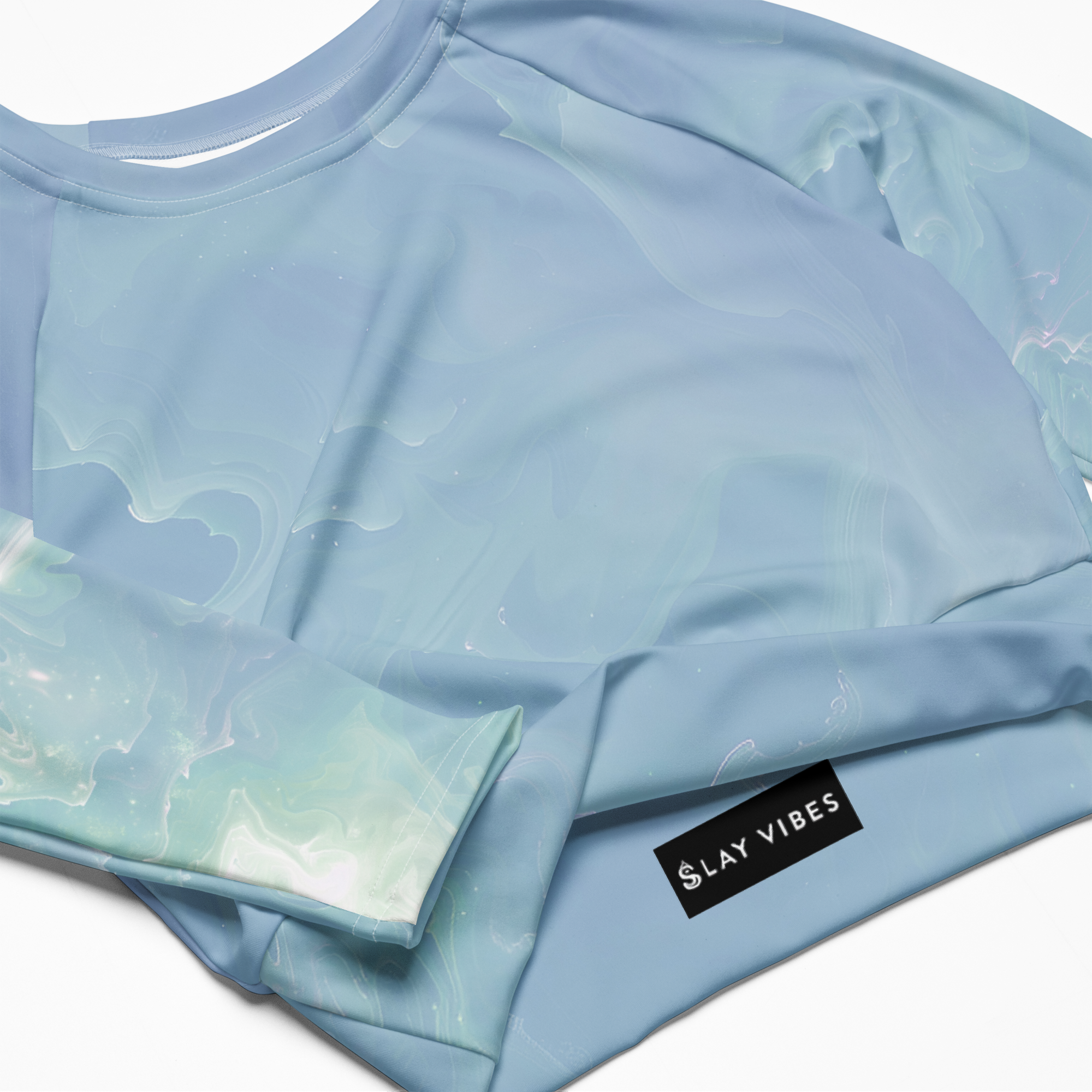 Awaken - Ocean Dream Long Sleeve Crop Top