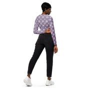 Circle - Lavender Long Sleeve Crop Top