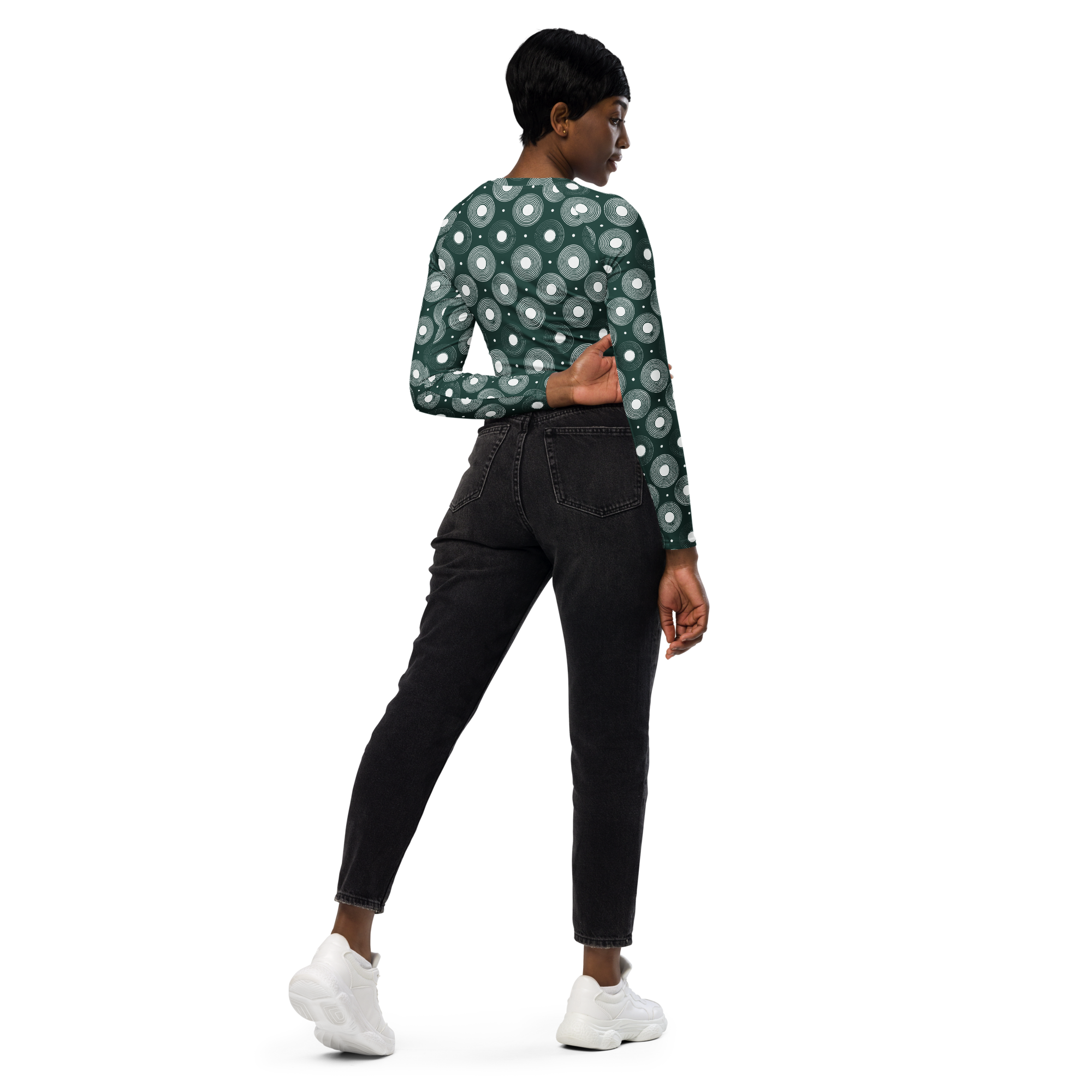 Circle - Green Long Sleeve Top