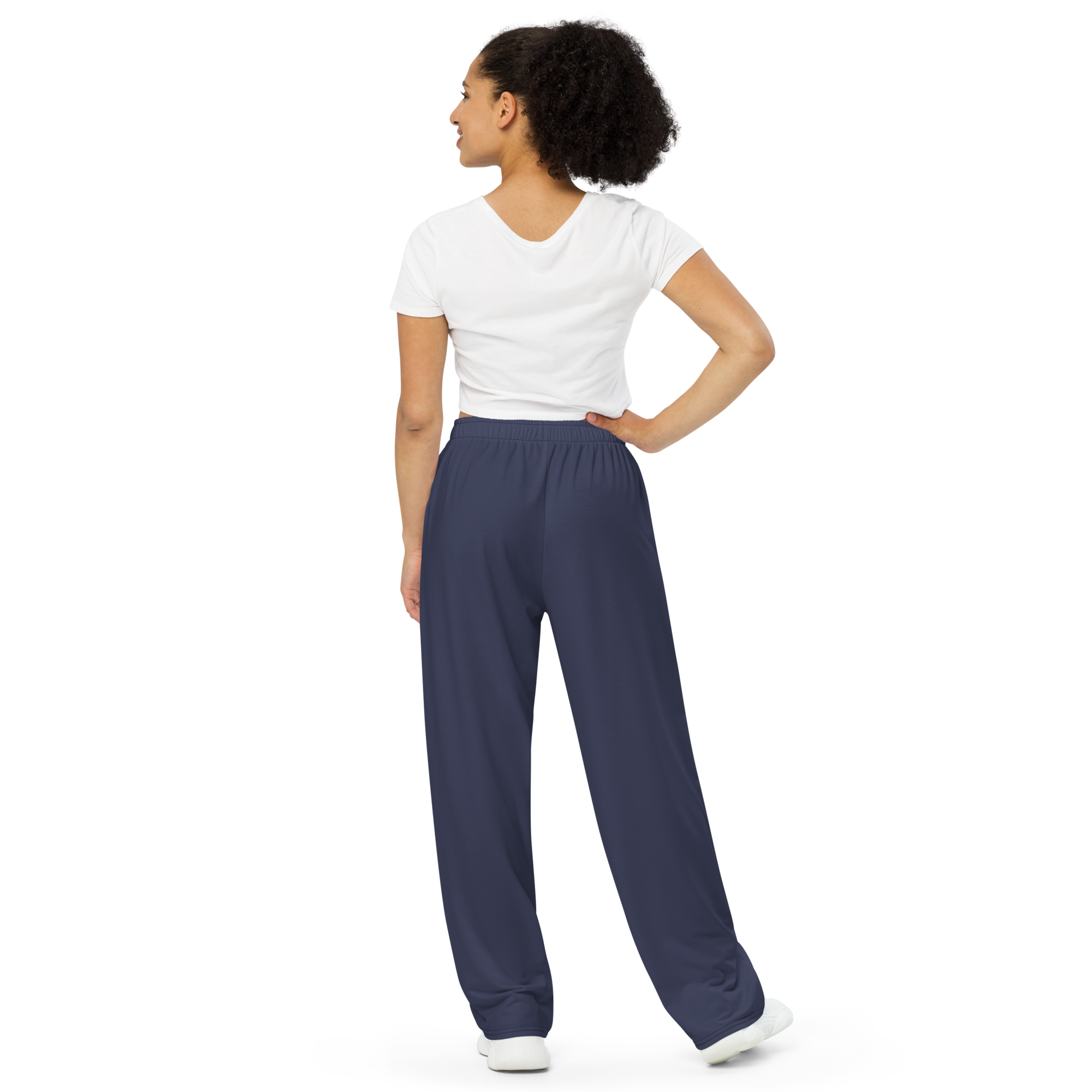 Basics - Navy Wide Leg Pants