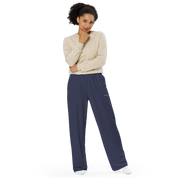 Basics - Navy Wide Leg Pants