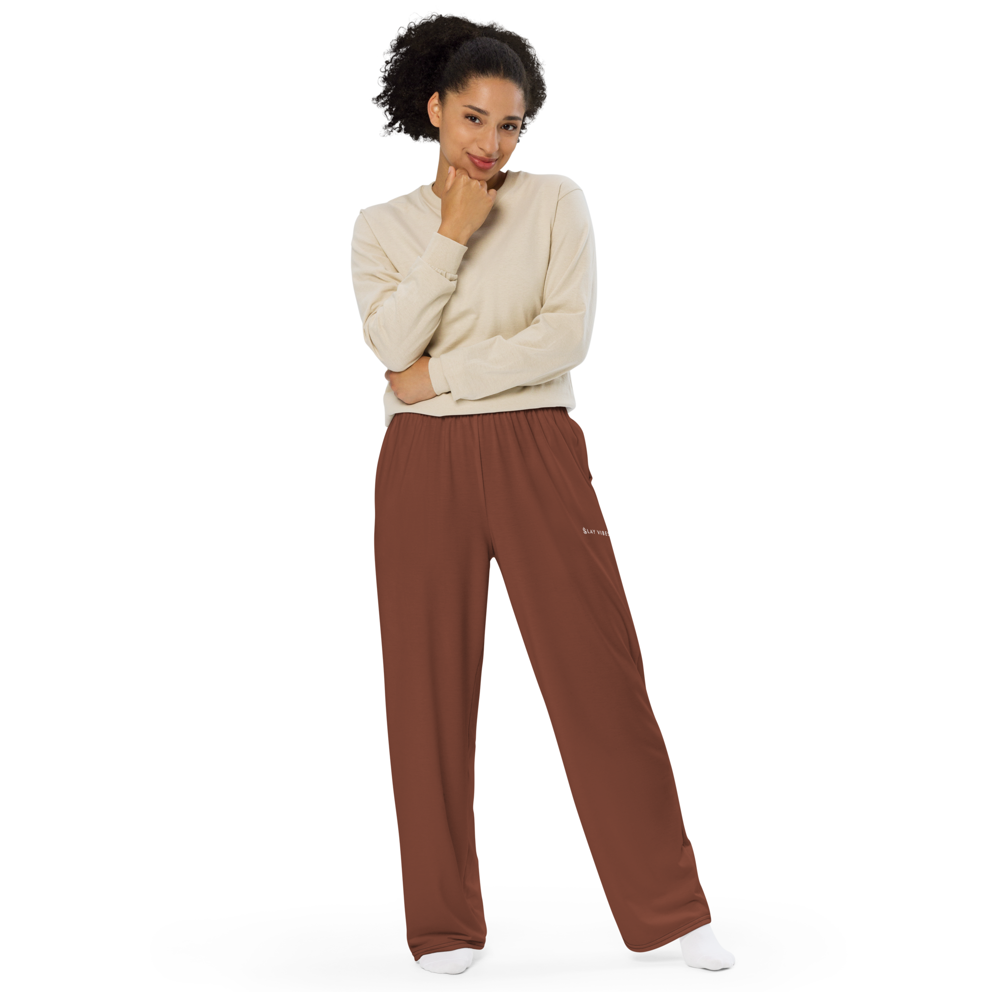 Basics - Terracotta Wide Leg Pants