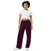 Basics - Eggplant Wide Leg Pants