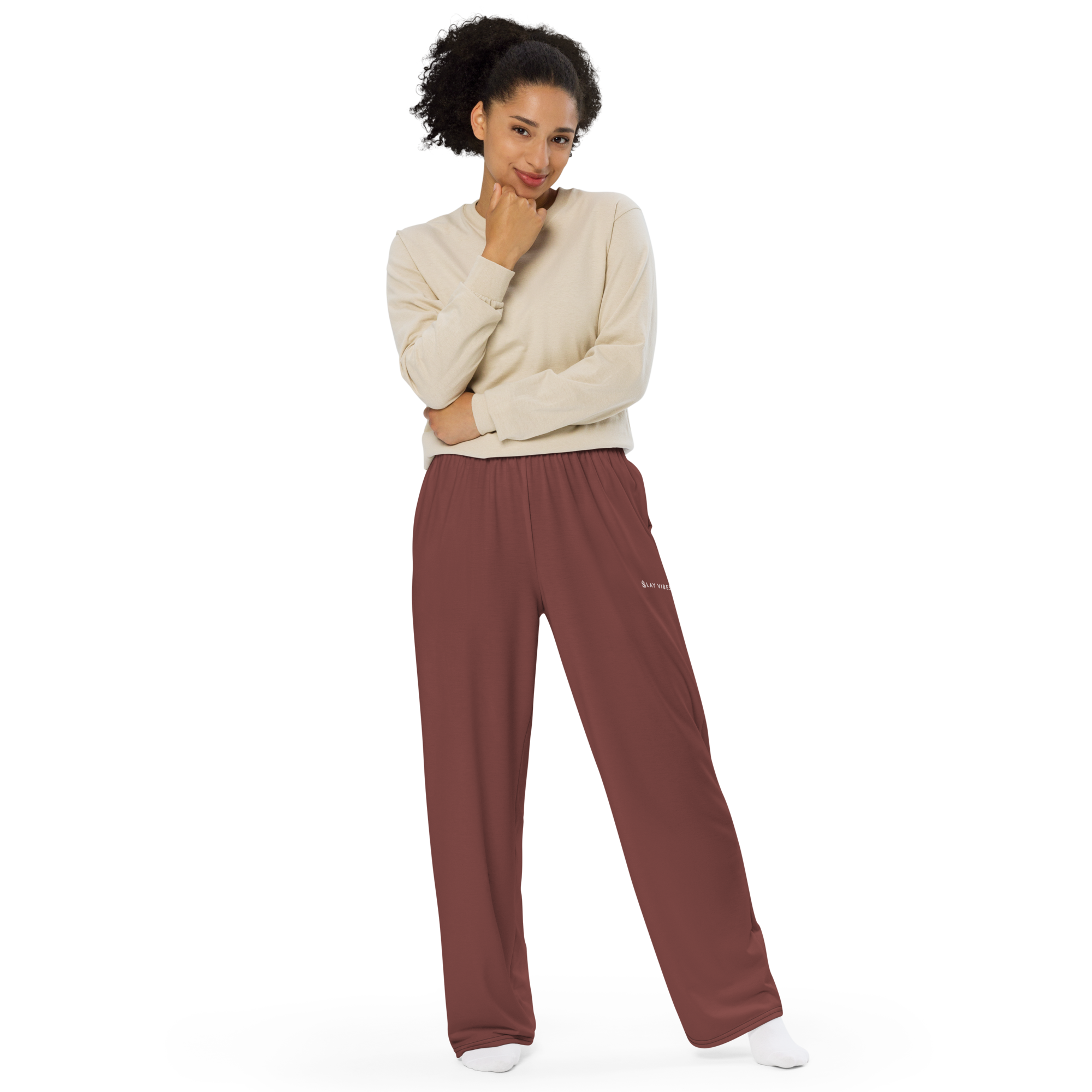 Basics - Rosewood Wide Leg Pants