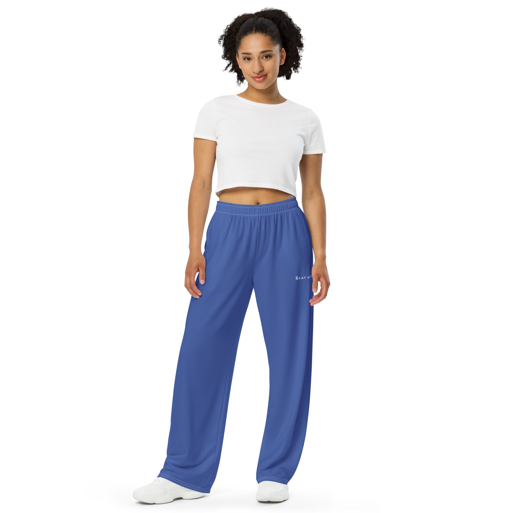 Basics - Marine Blue Wide Leg Pants