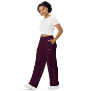 Basics - Eggplant Wide Leg Pants