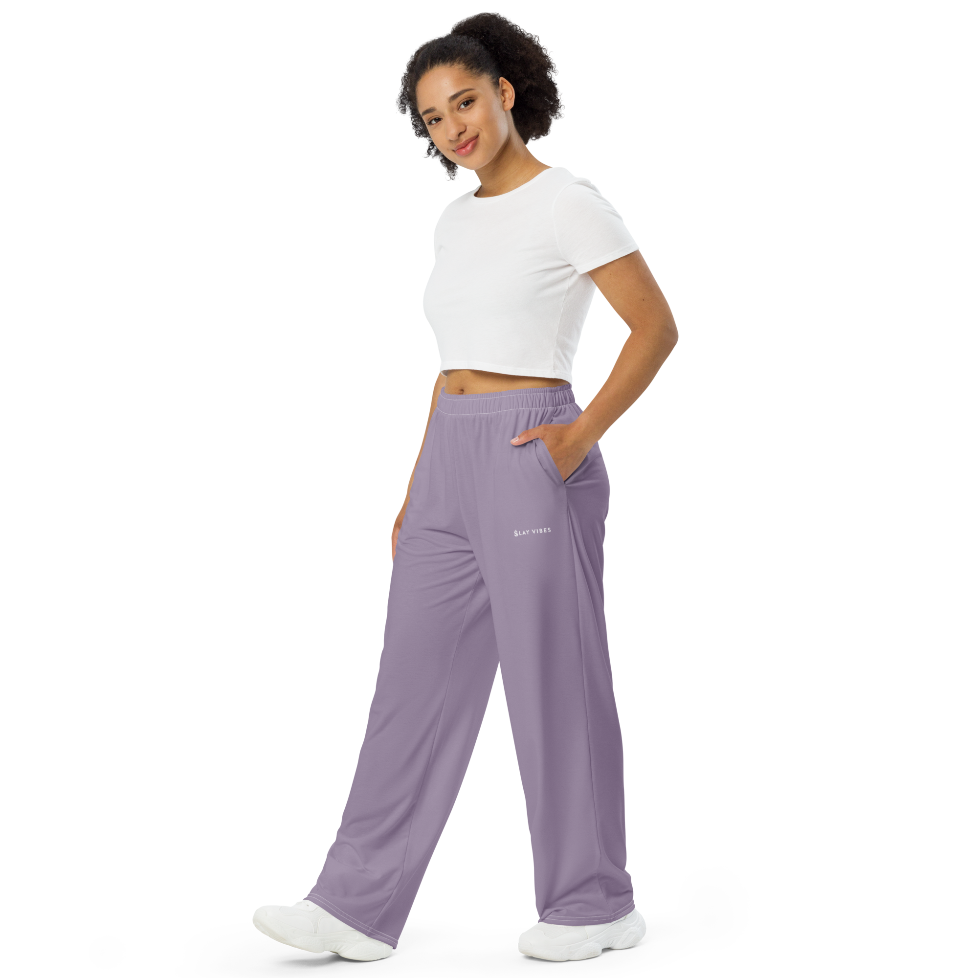 Basics - Lavender Wide Leg Pants