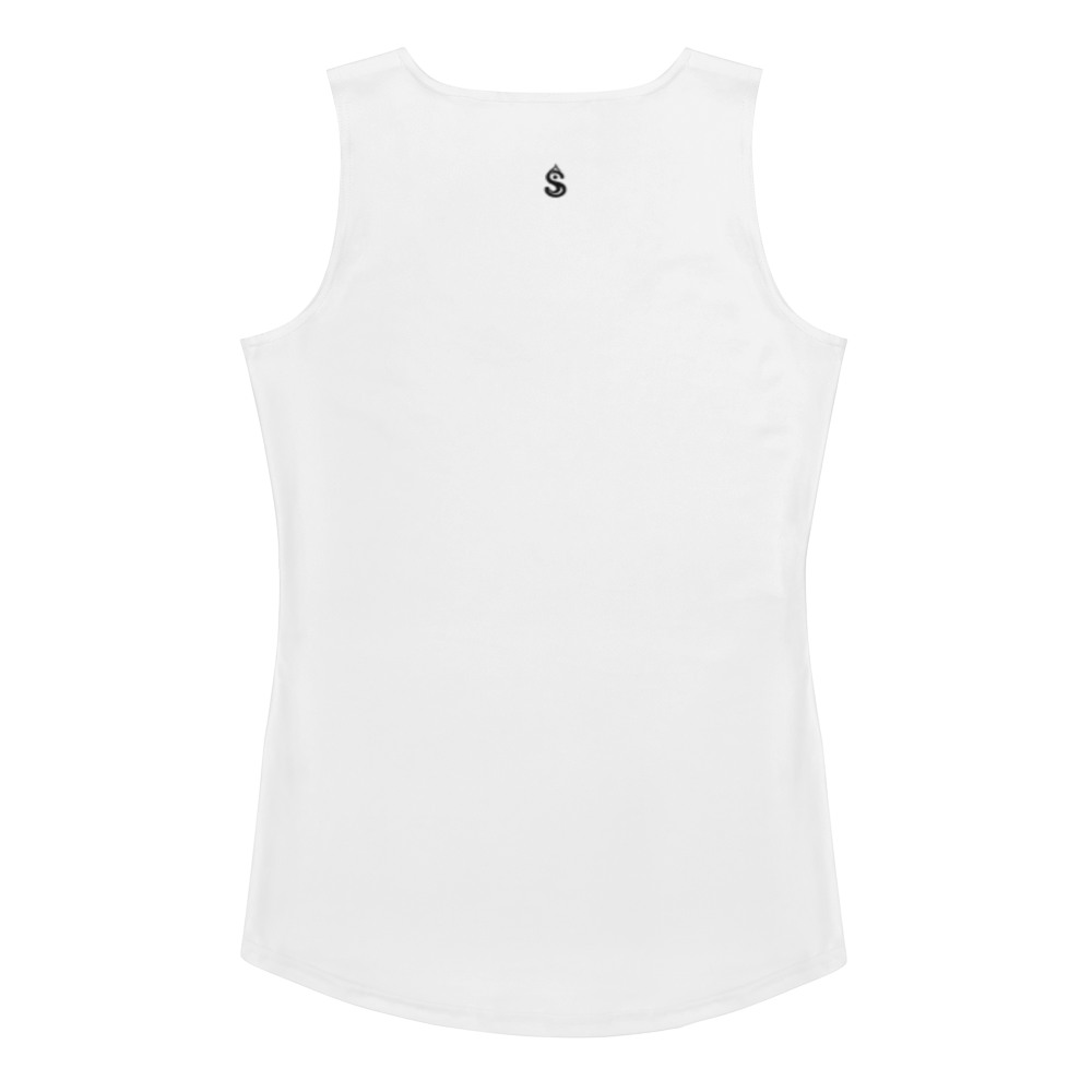 Basics - Whtie Tank Top w/White Stitch