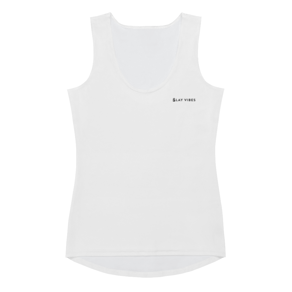 Basics - Whtie Tank Top w/White Stitch