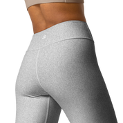 Heather Light Grey High-Waist Leggings