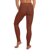 Paisley - Terracotta High-Waist Leggings