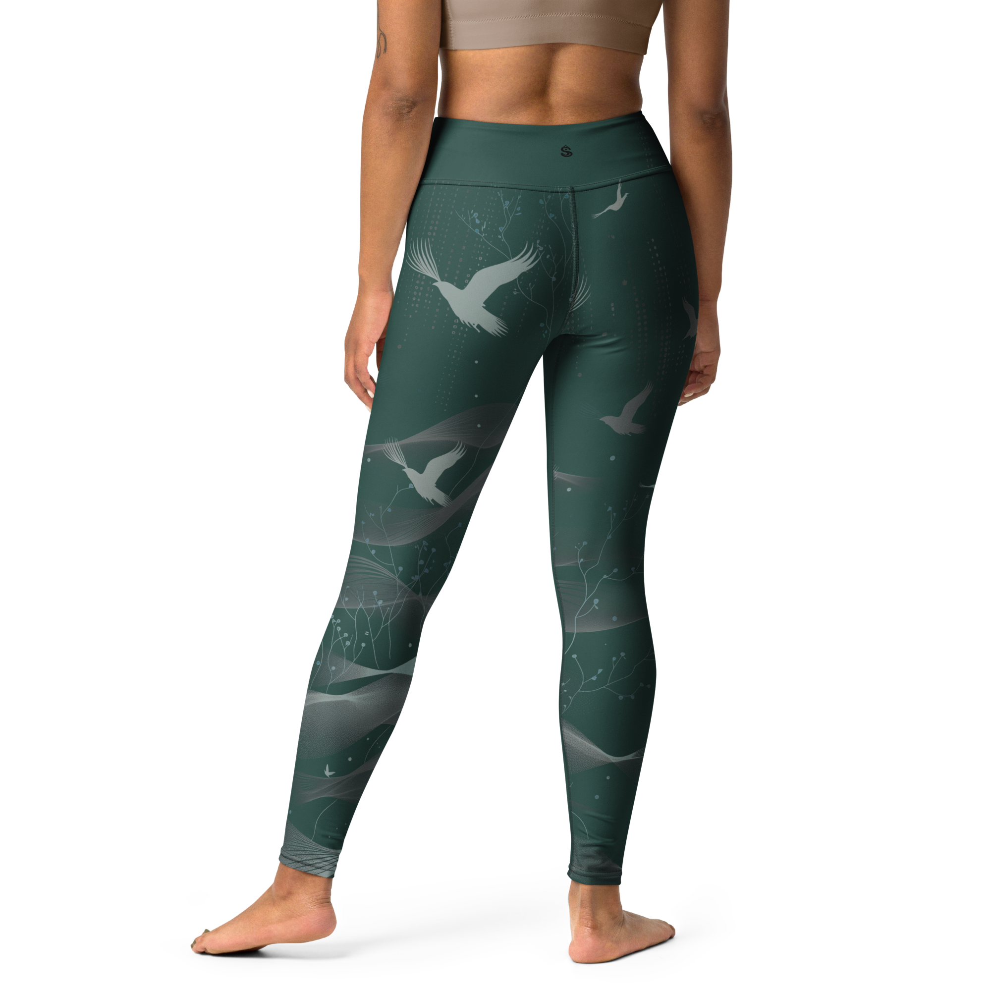 Inner - Green High-Waist Leggings