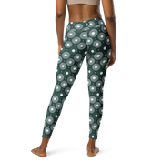 Infinite Circle - Green High-Waist Leggings