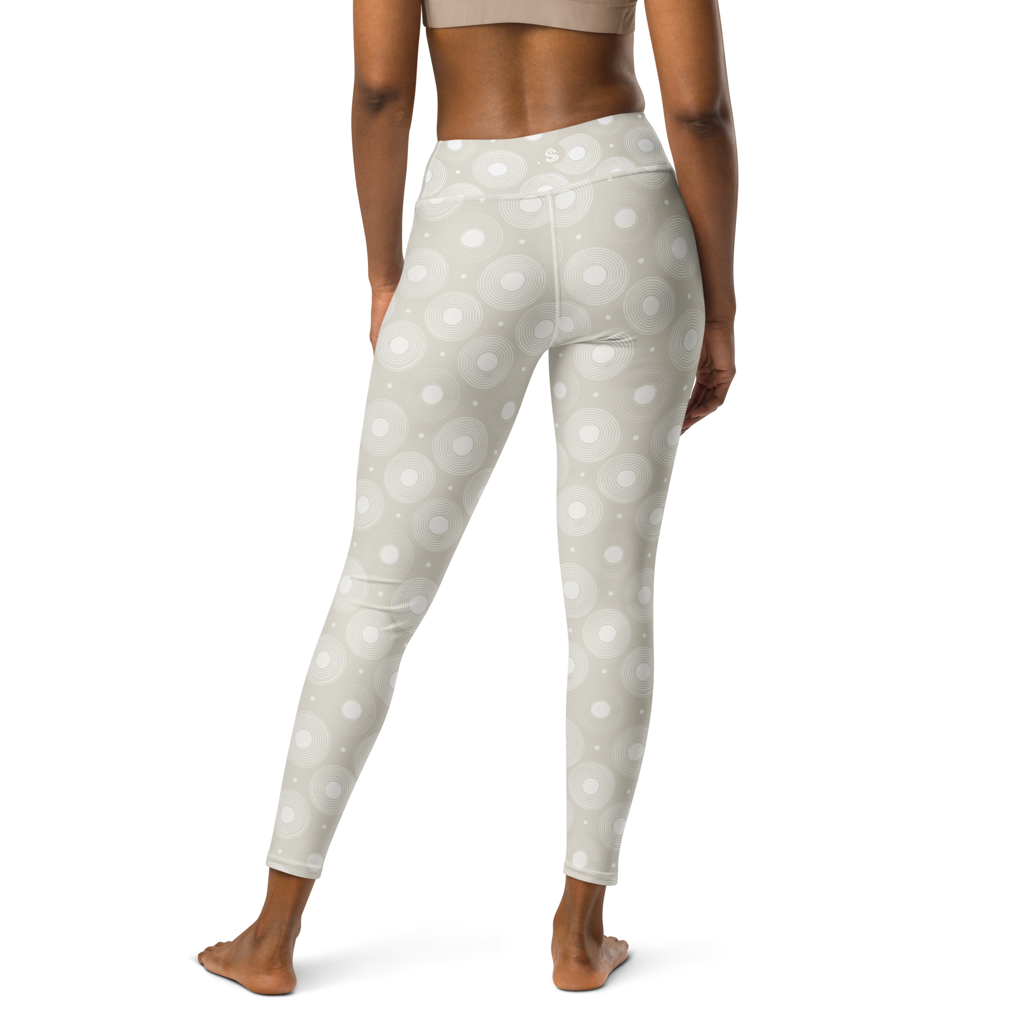 Infinite Circle - Bone High-Waist Leggings