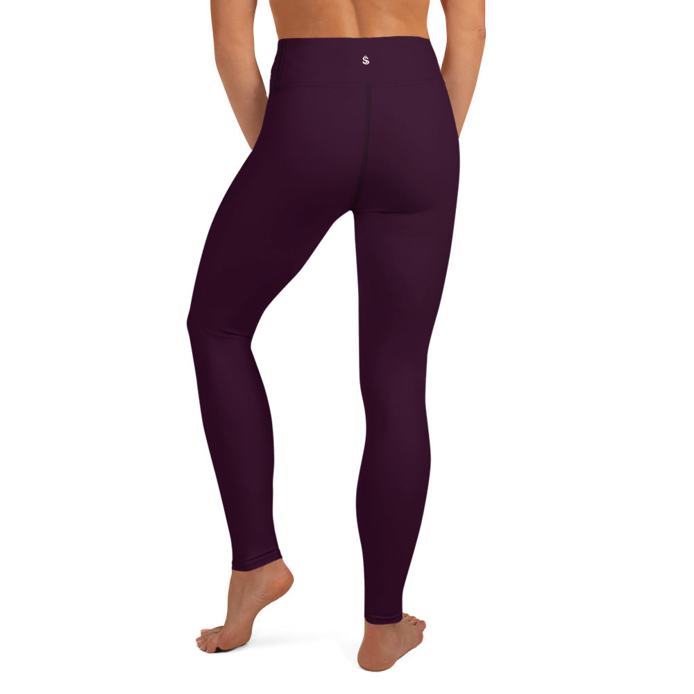 Basics - Eggplant High-Waist Leggings