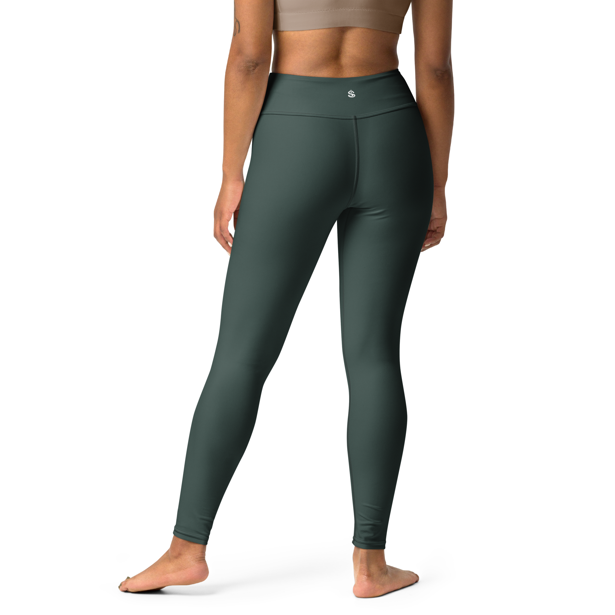 Basics - Green High-Waist Leggings