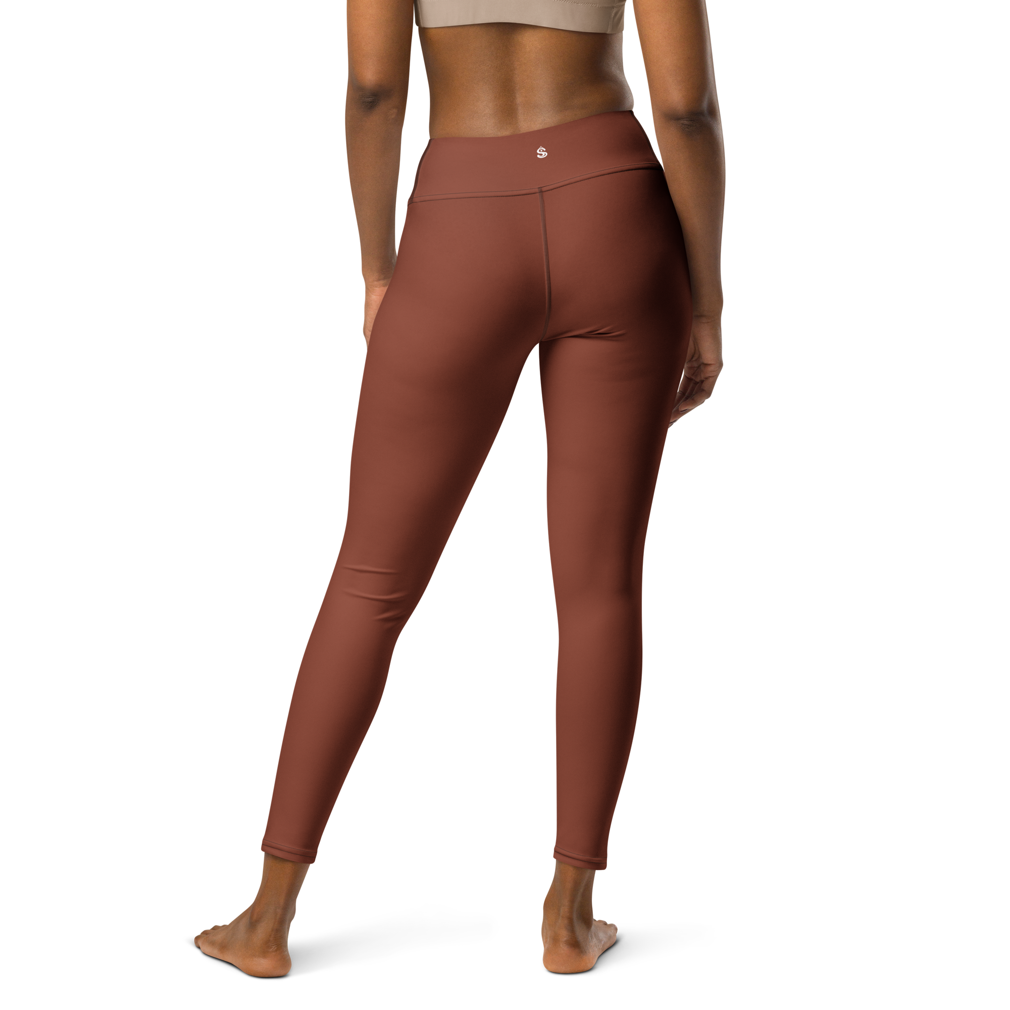 Basics - Terracotta High-Waist Leggings