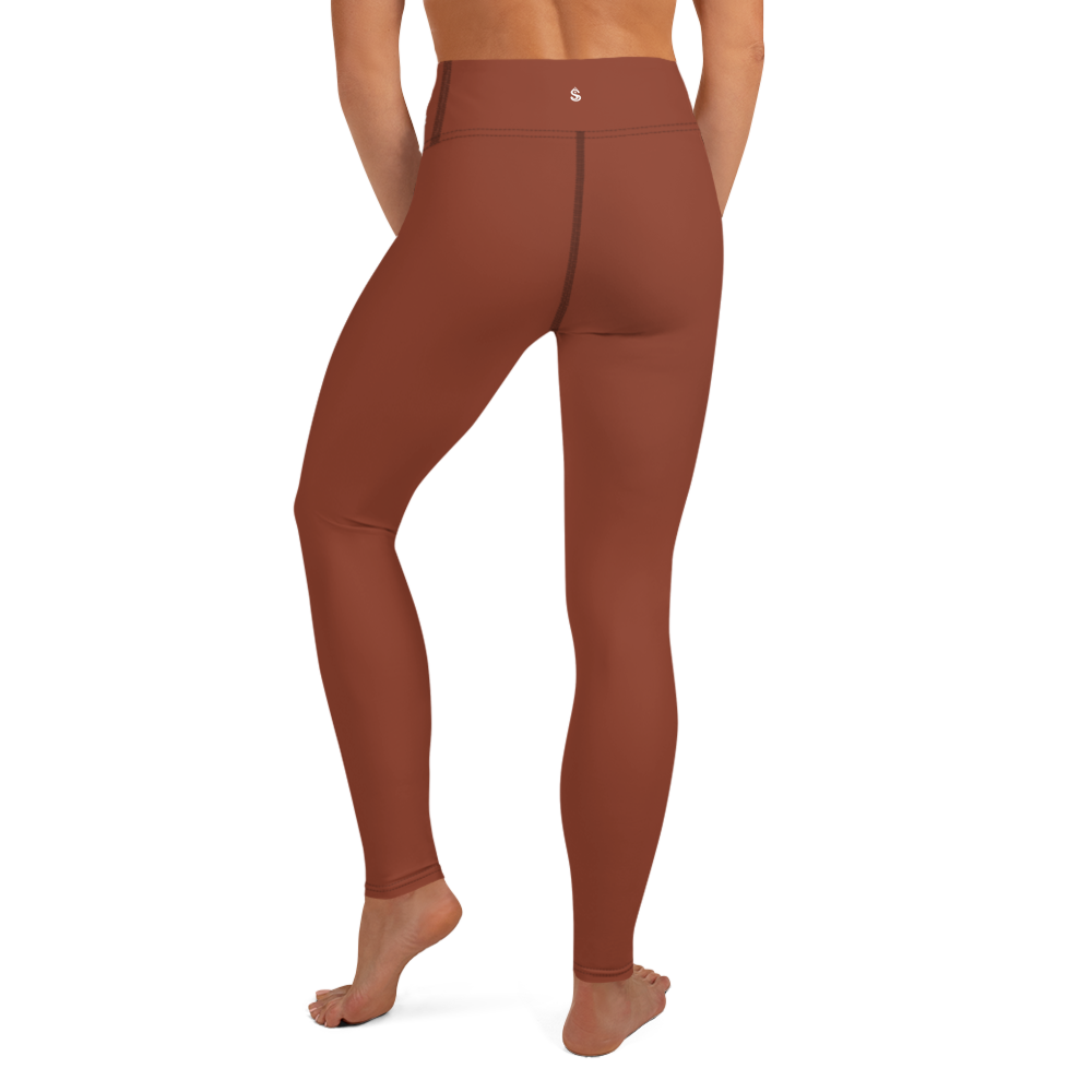 Basics - Terracotta High-Waist Leggings