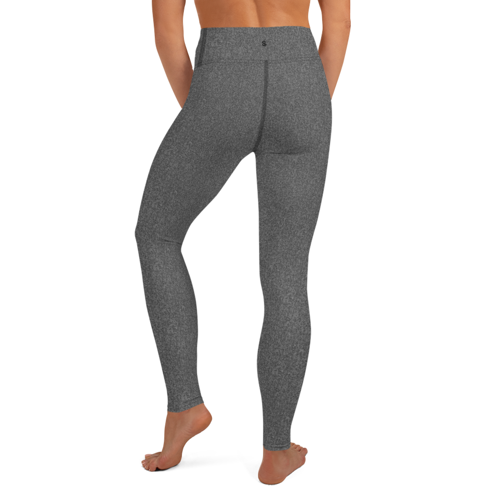 Heather Dark Grey High-Waist Leggings