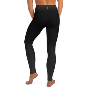 Black Faded High-Waist Leggings