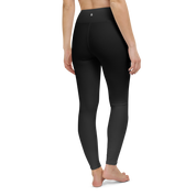 Black Faded High-Waist Leggings