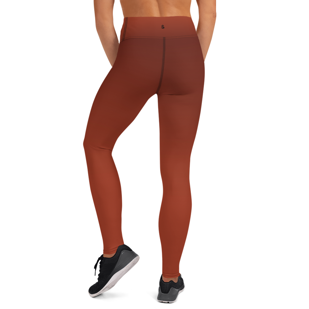 Faded - Terracotta High-Waist Leggings