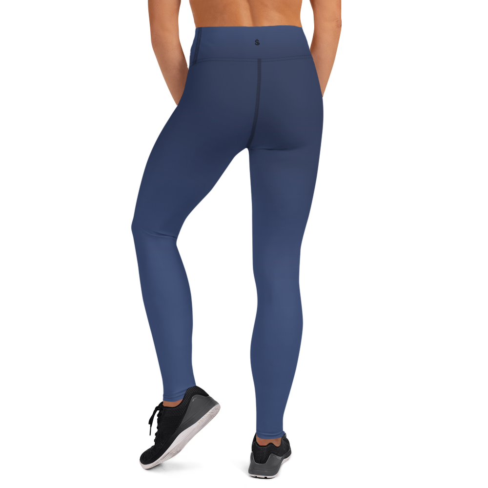 Navy Faded High-Waist Leggings