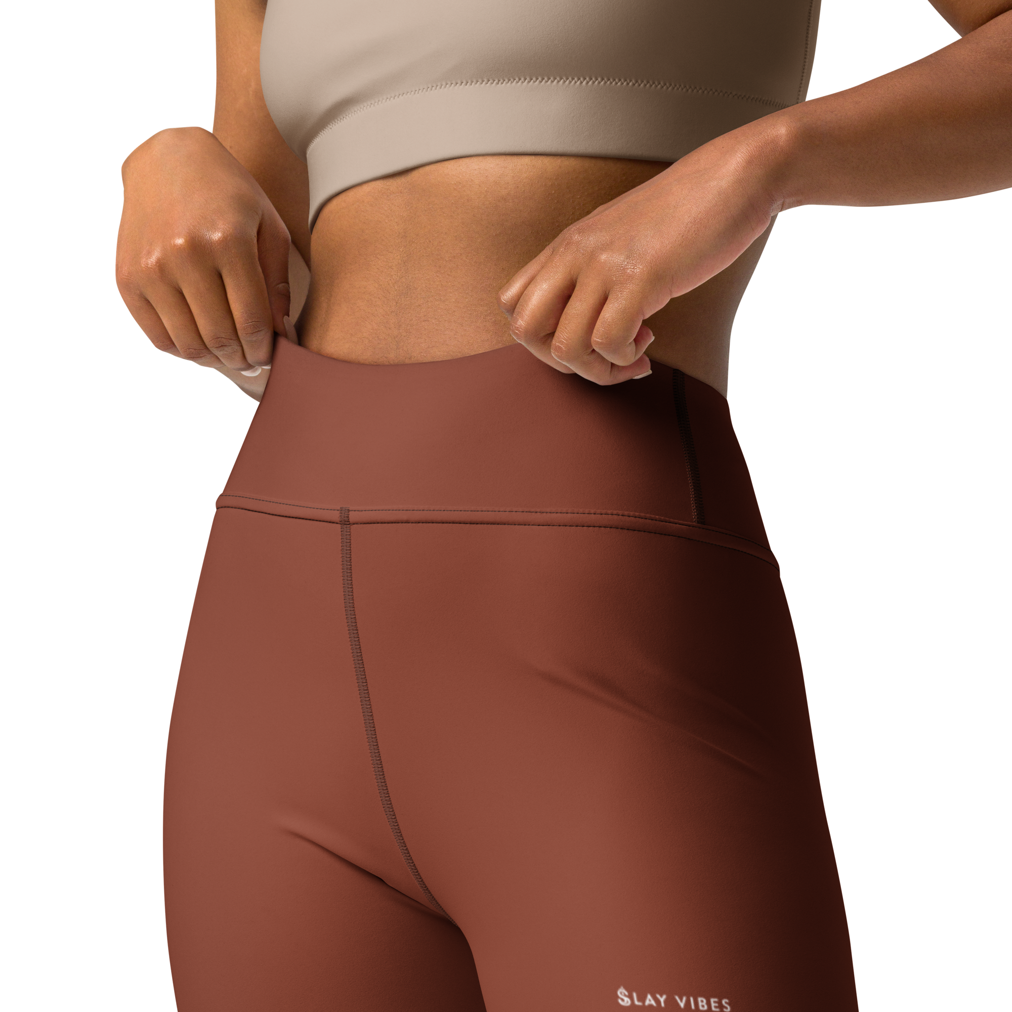 Basics - Terracotta High-Waist Leggings