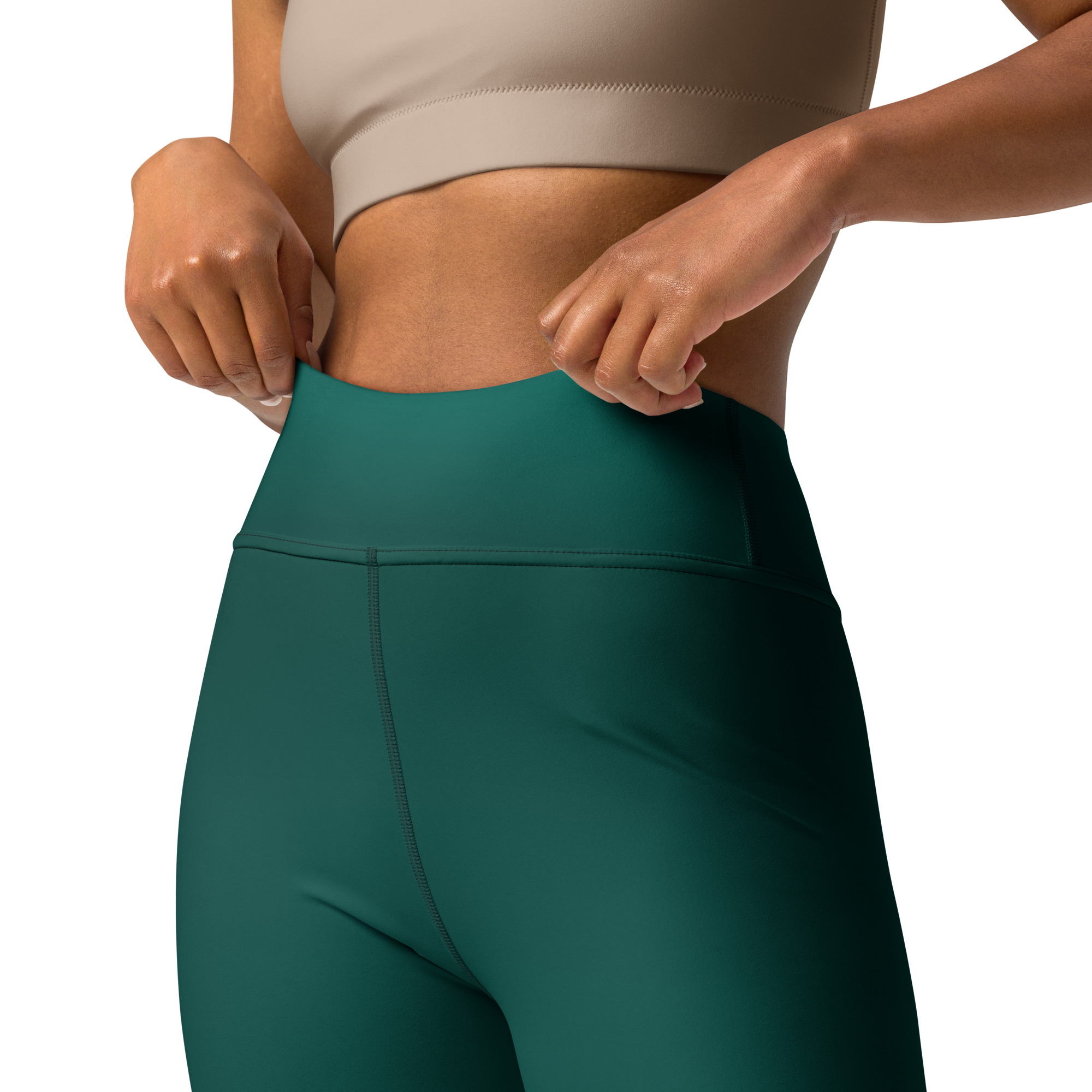 Green Faded High-Waist Leggings