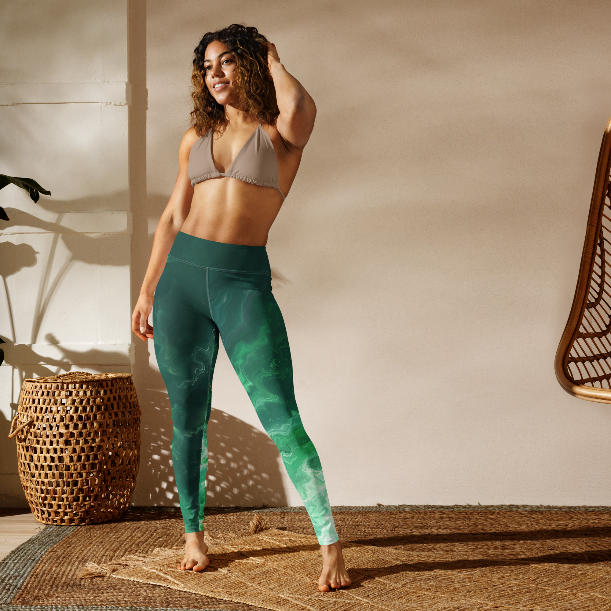 Awaken - Green High-Waist Leggings