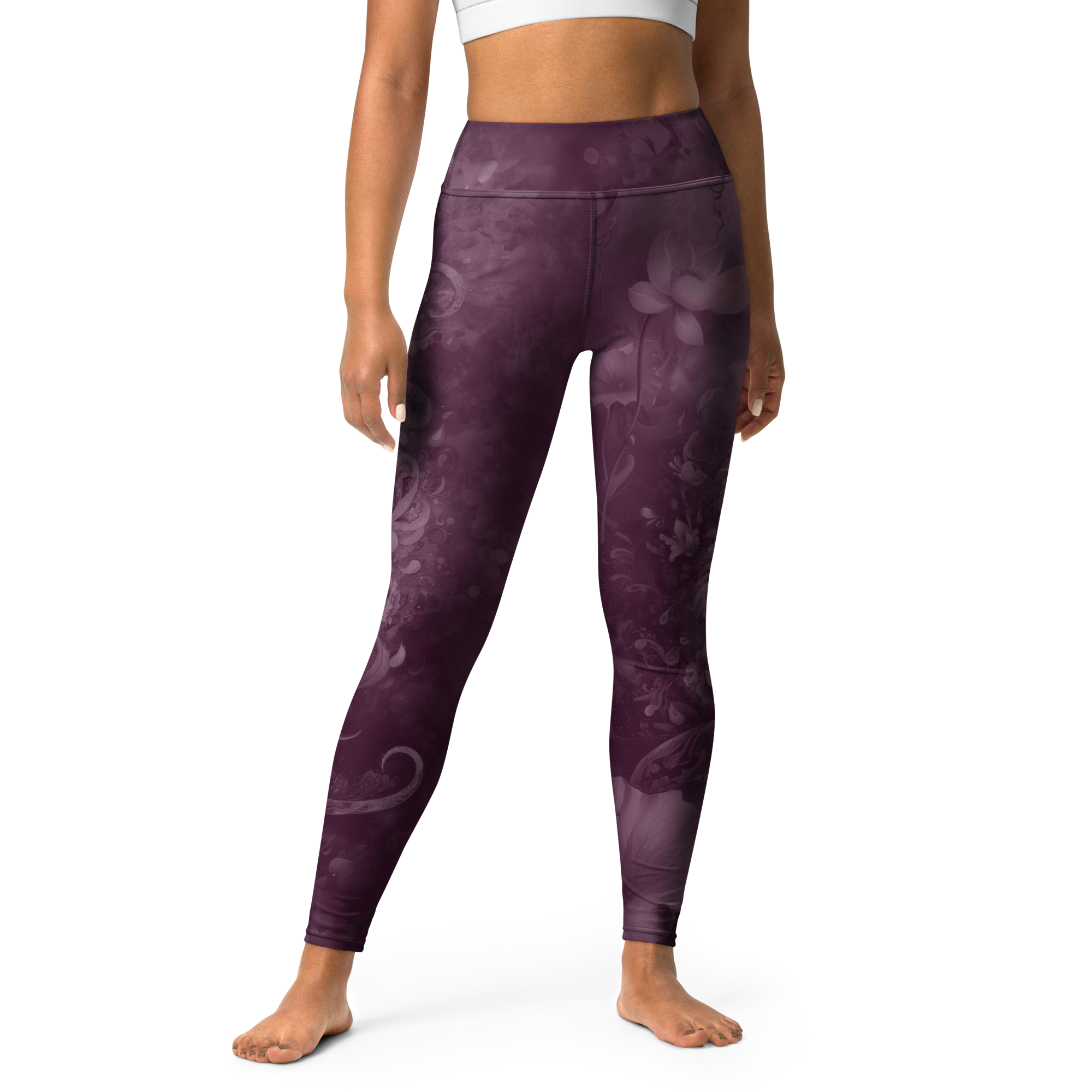 Believe - Eggplant High-Waist Leggings