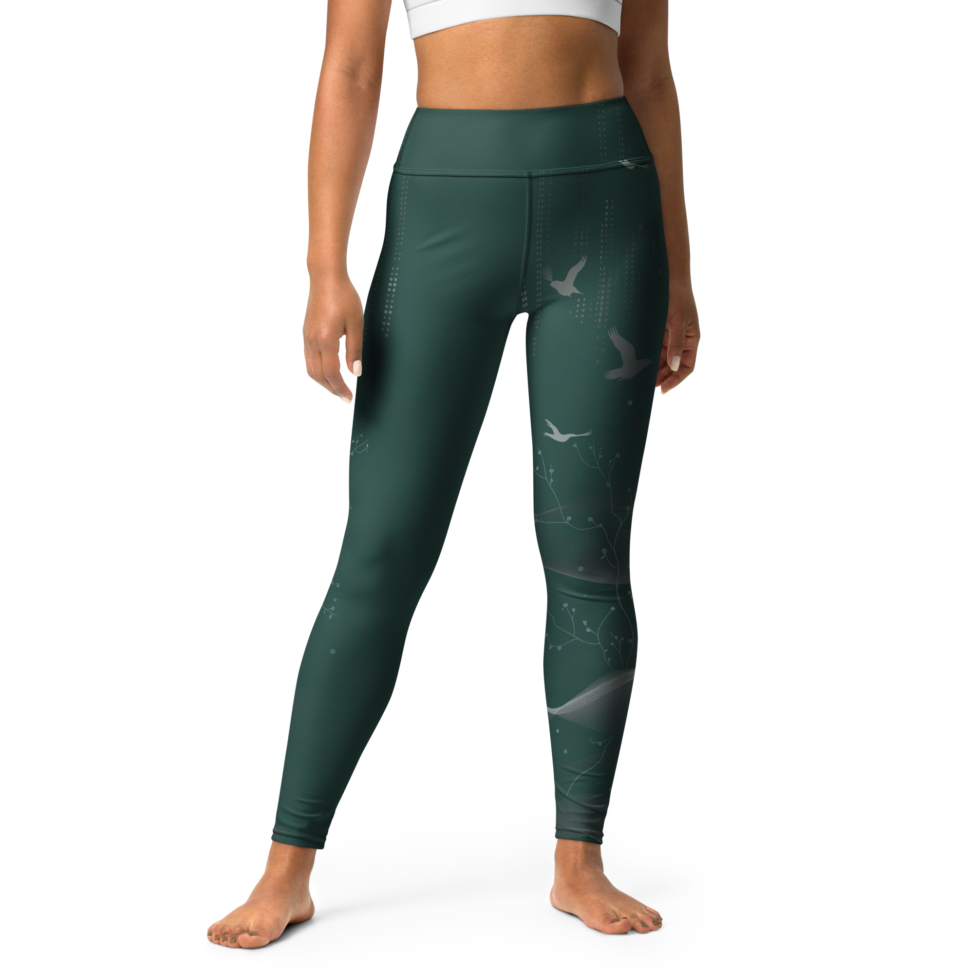 Inner - Green High-Waist Leggings