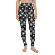 Infinite Circle - Black High-Waist Leggings