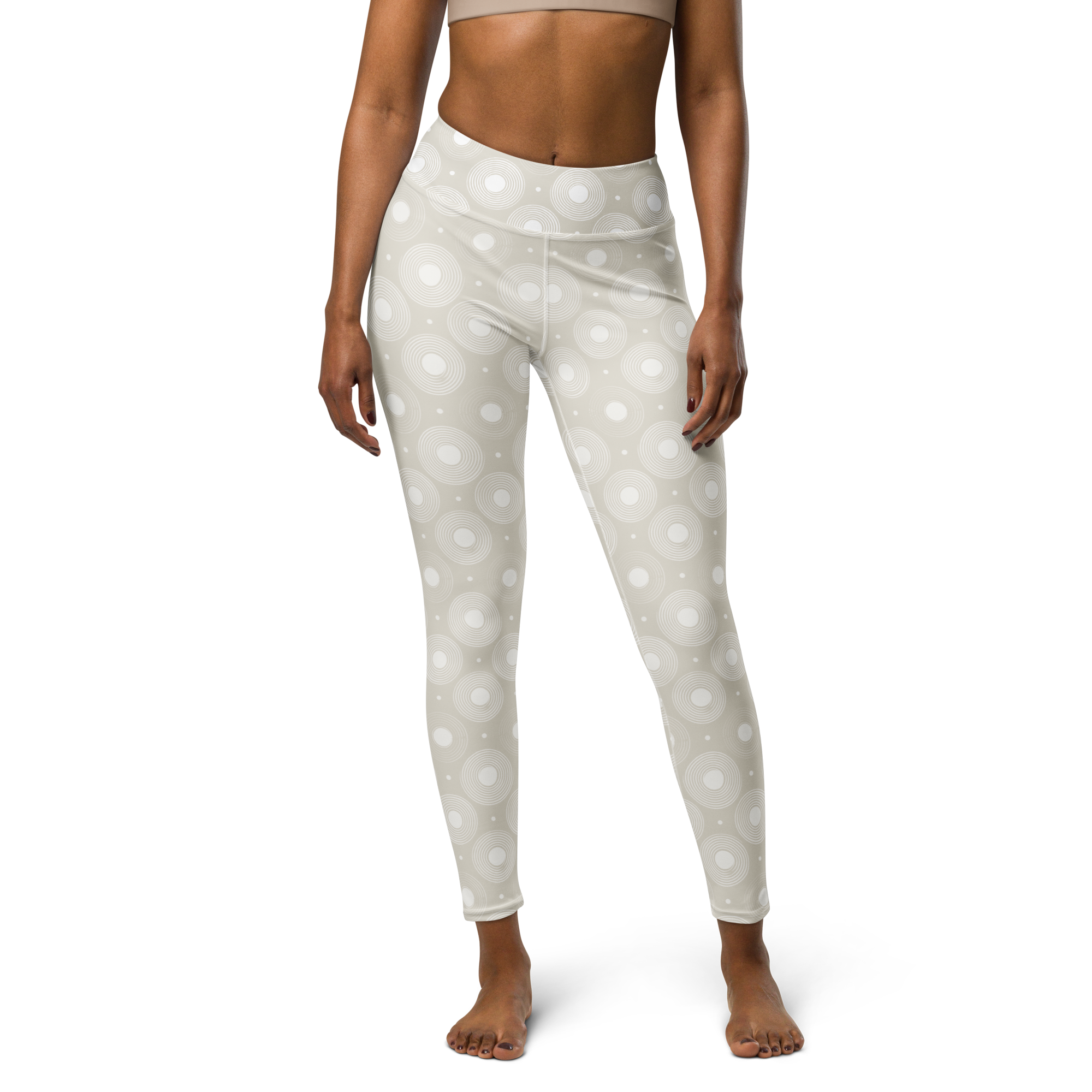 Infinite Circle - Bone High-Waist Leggings