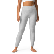 Heather Light Grey High-Waist Leggings