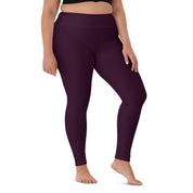 Basics - Eggplant High-Waist Leggings