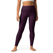 Basics - Eggplant High-Waist Leggings