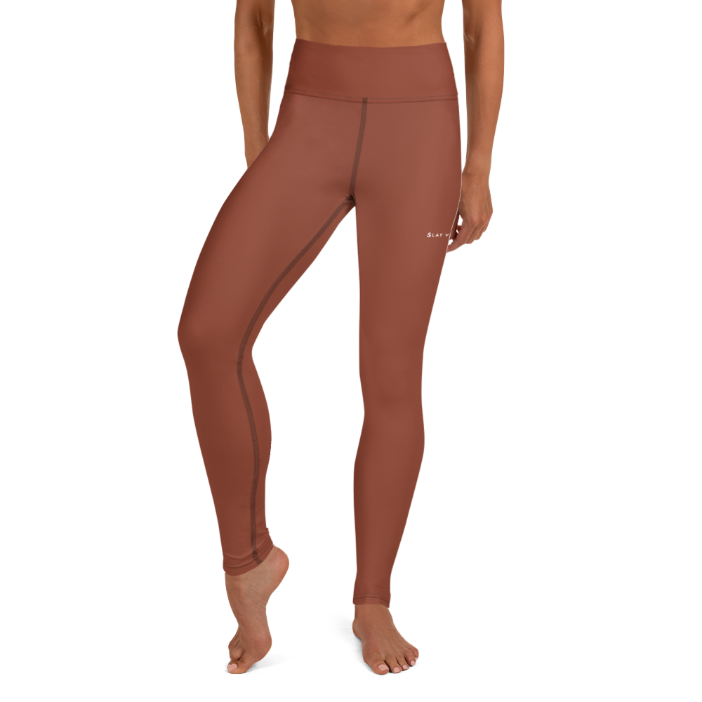 Basics - Terracotta High-Waist Leggings