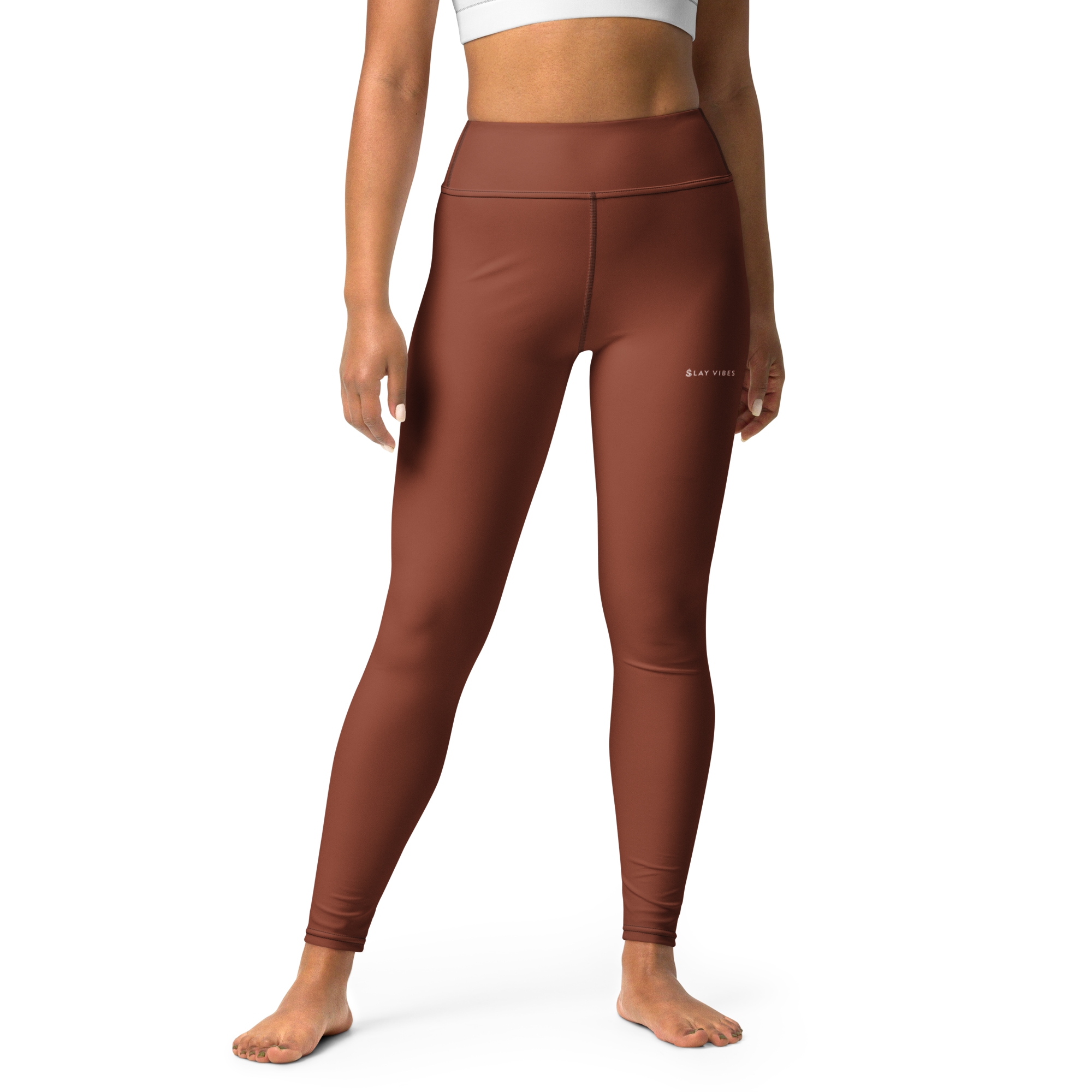 Basics - Terracotta High-Waist Leggings