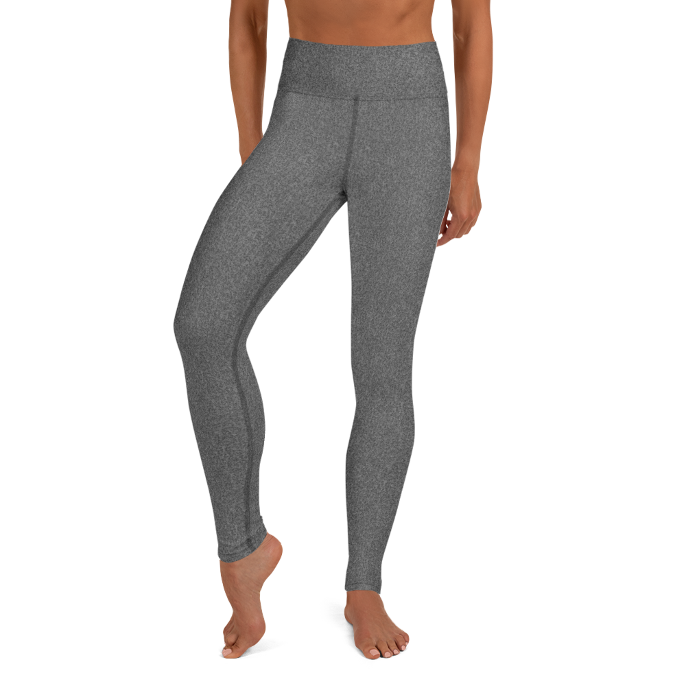 Heather Dark Grey High-Waist Leggings