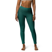 Green Faded High-Waist Leggings