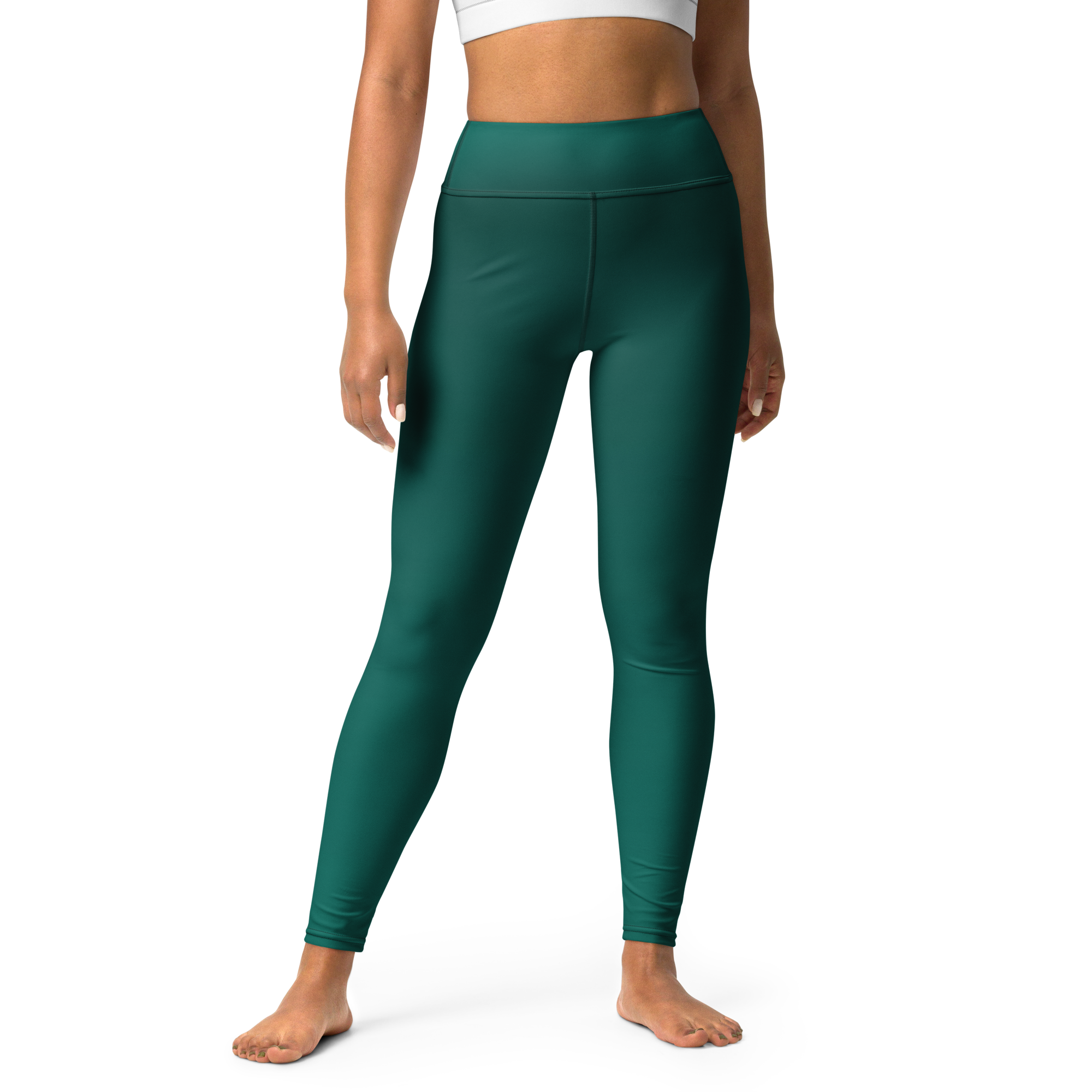 Green Faded High-Waist Leggings